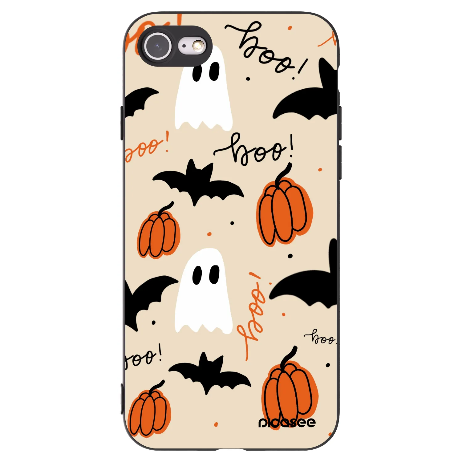 Picasee Apple iPhone SE 2022 Hülle - Schwarzes Silikon - Halloween 26