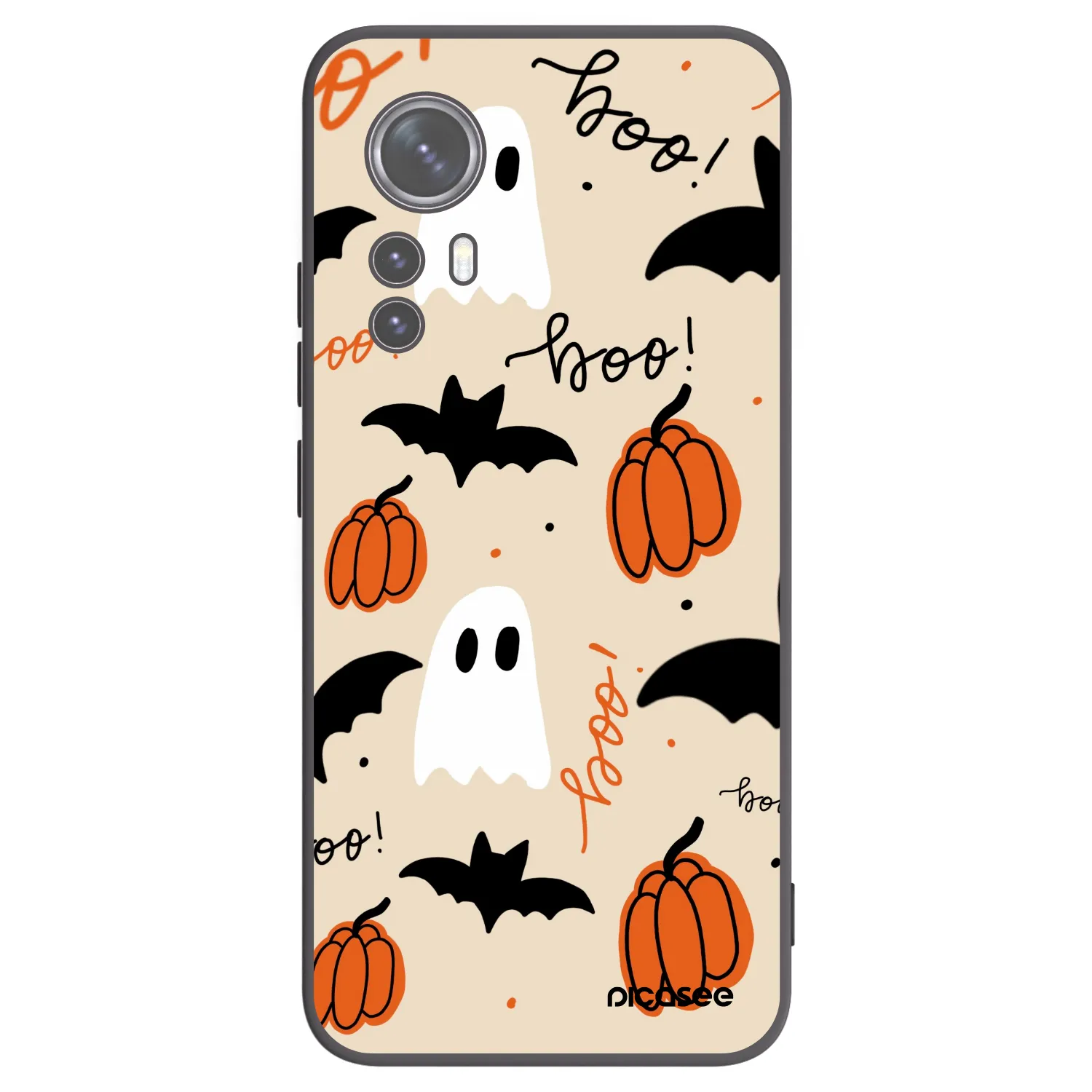 Picasee Xiaomi 12 Hülle - Schwarzes Silikon - Halloween 26