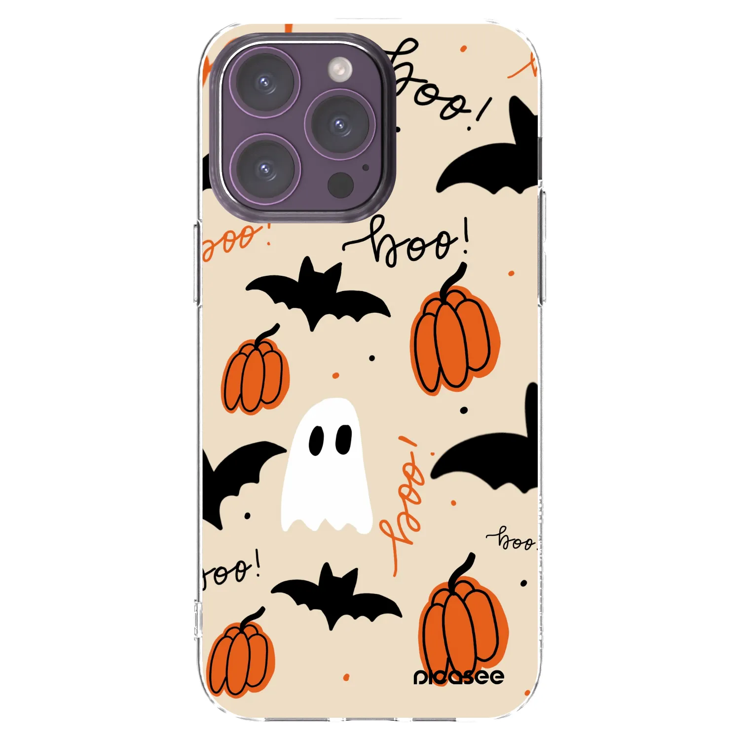 Picasee Apple iPhone 14 Pro Max Hülle - Transparentes Silikon - Halloween 26