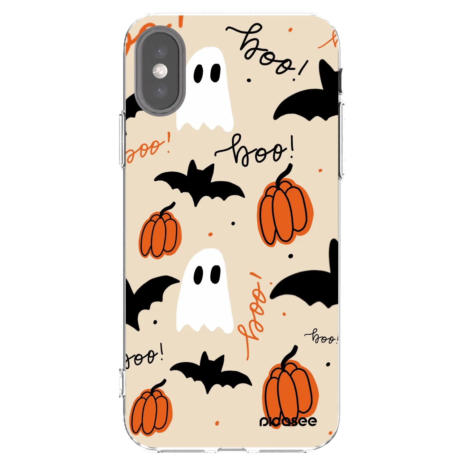 Picasee Apple iPhone X/XS Hülle - Transparentes Silikon - Halloween 26
