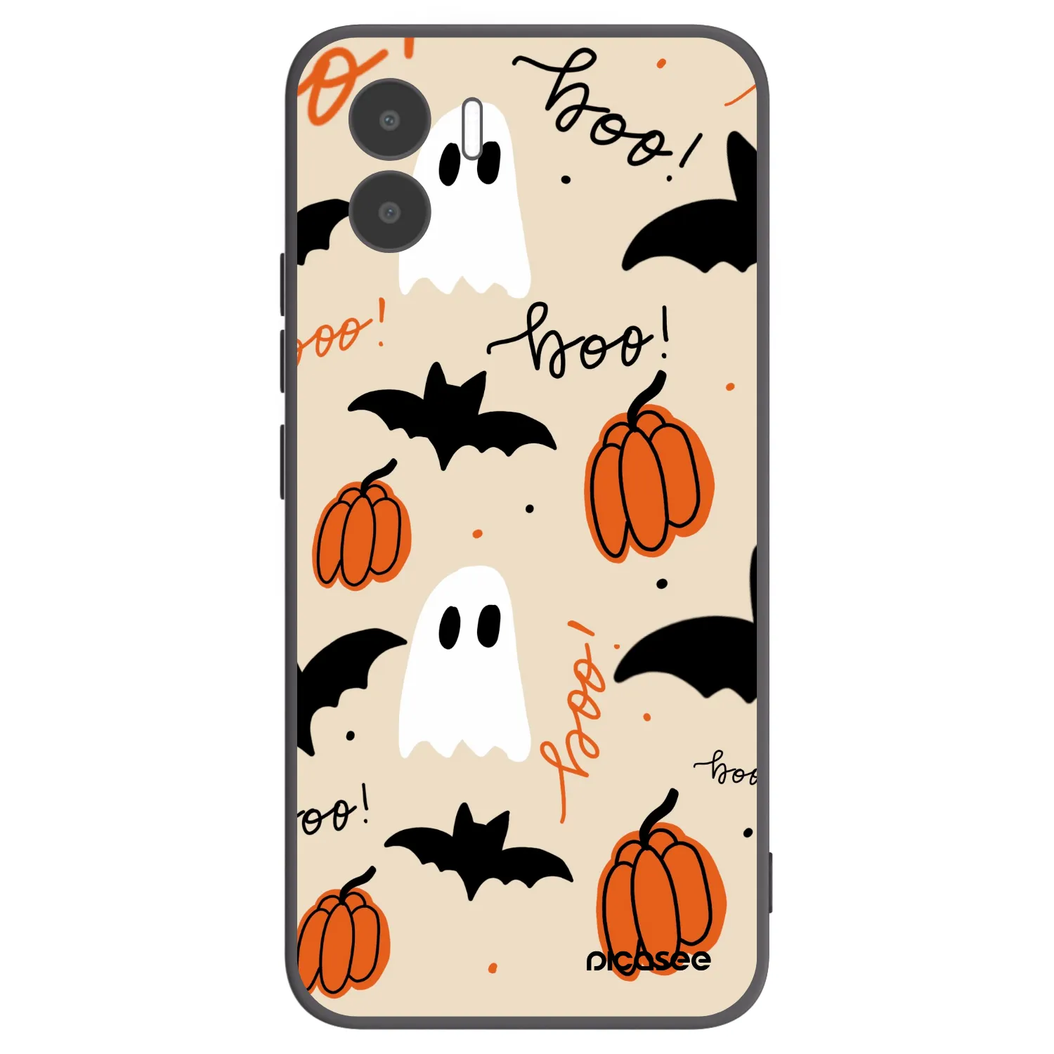 Picasee Xiaomi Redmi A1 Hülle - Schwarzes Silikon - Halloween 26