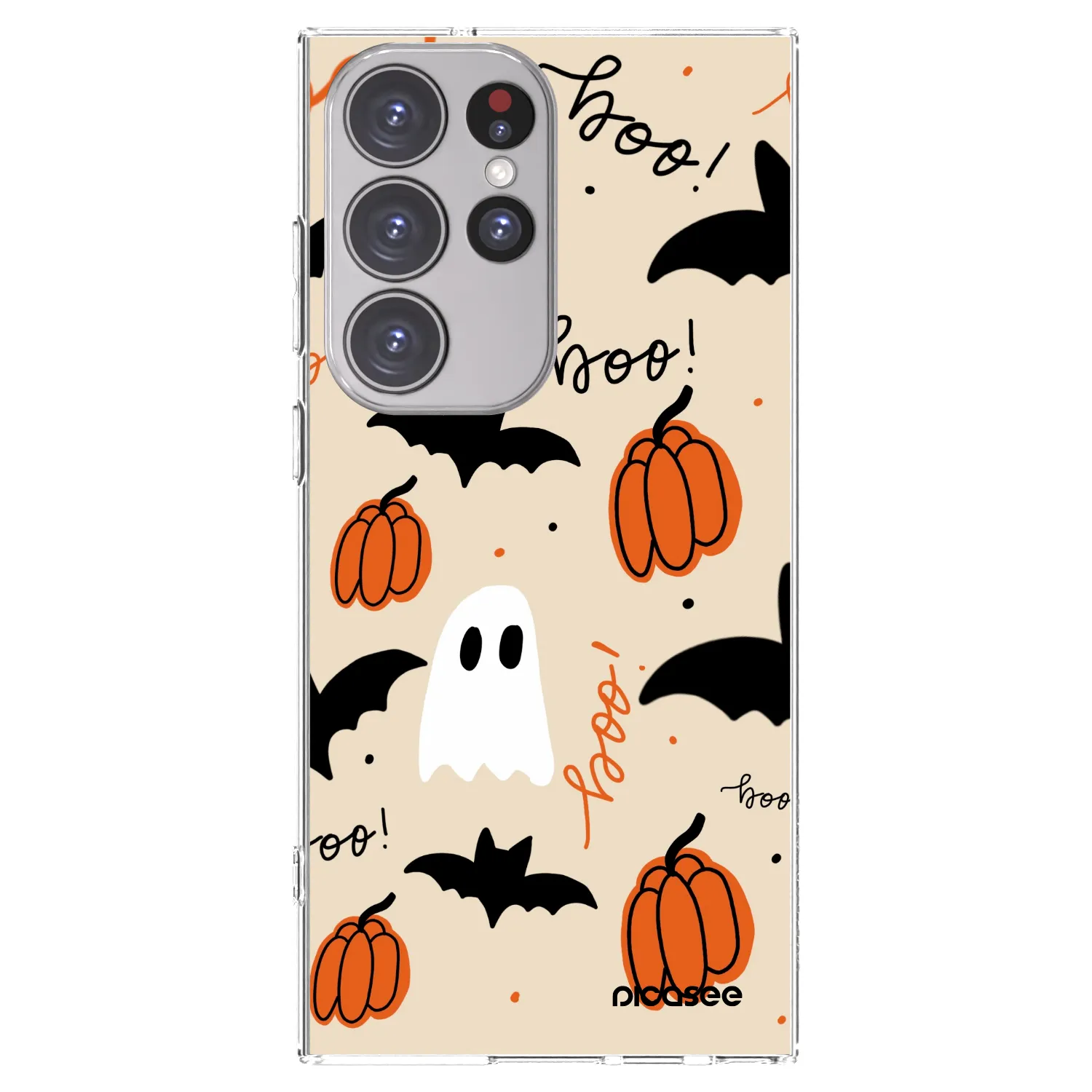 Picasee Samsung Galaxy S23 Ultra 5G Hülle - Transparentes Silikon - Halloween 26
