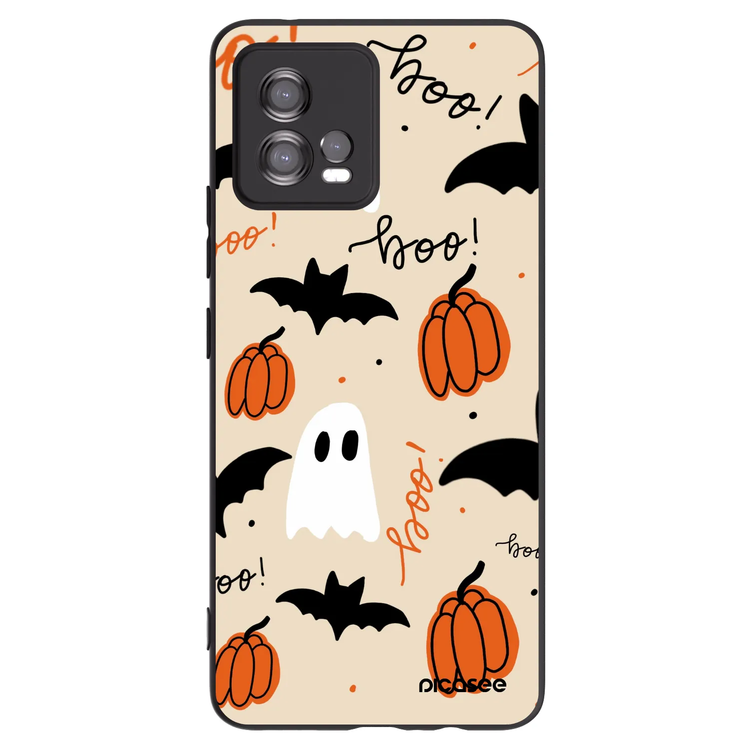 Picasee Motorola Moto G72 Hülle - Schwarzes Silikon - Halloween 26