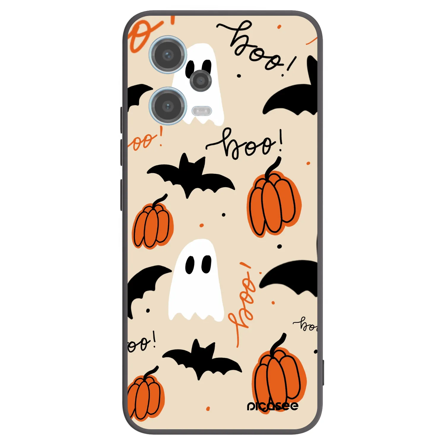 Picasee Xiaomi Redmi Note 12 5G Hülle - Schwarzes Silikon - Halloween 26