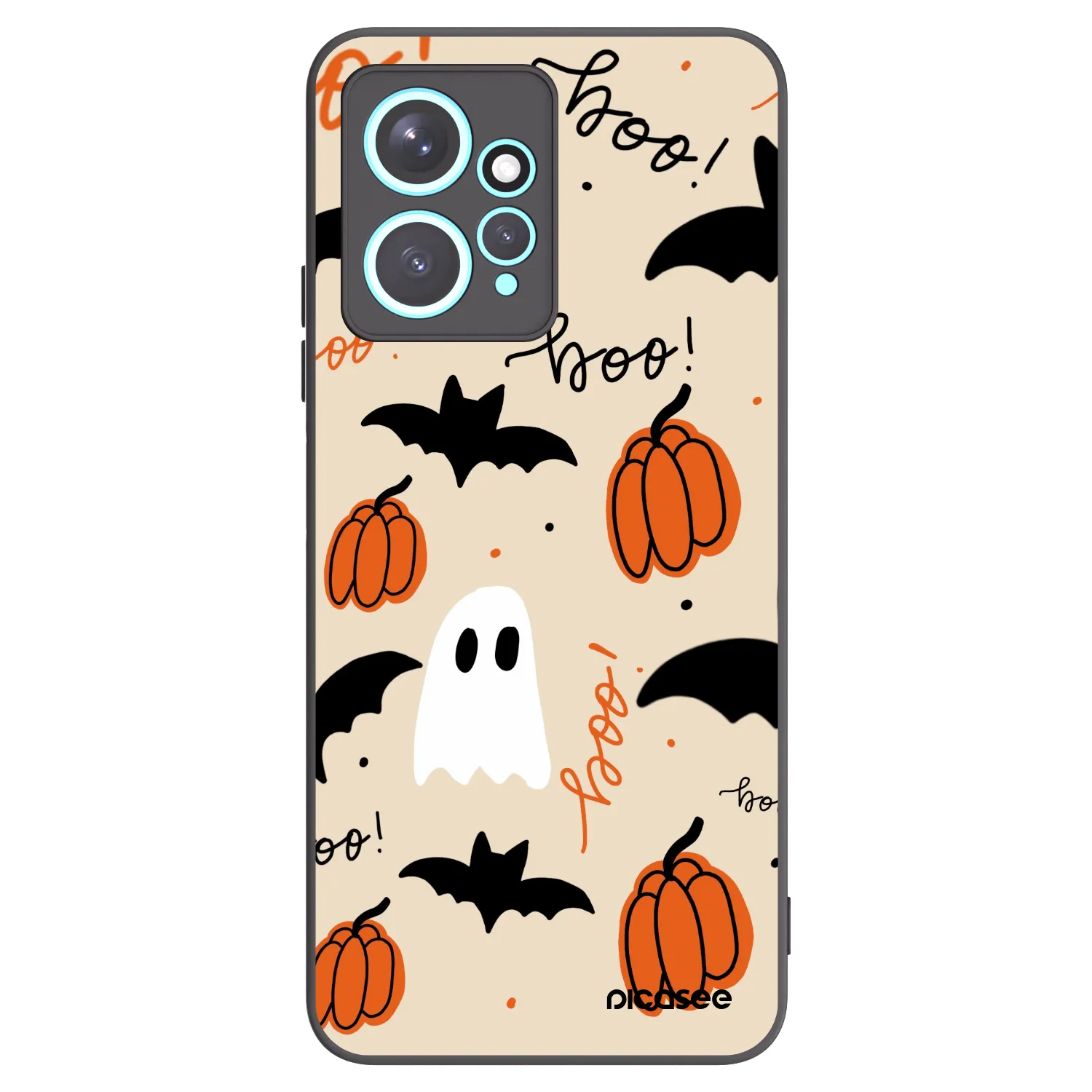 Picasee Xiaomi Redmi Note 12 4G Hülle - Schwarzes Silikon - Halloween 26