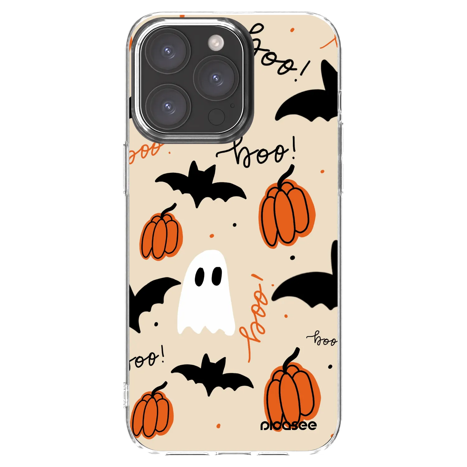Picasee Apple iPhone 15 Pro Max Hülle - Transparentes Silikon - Halloween 26