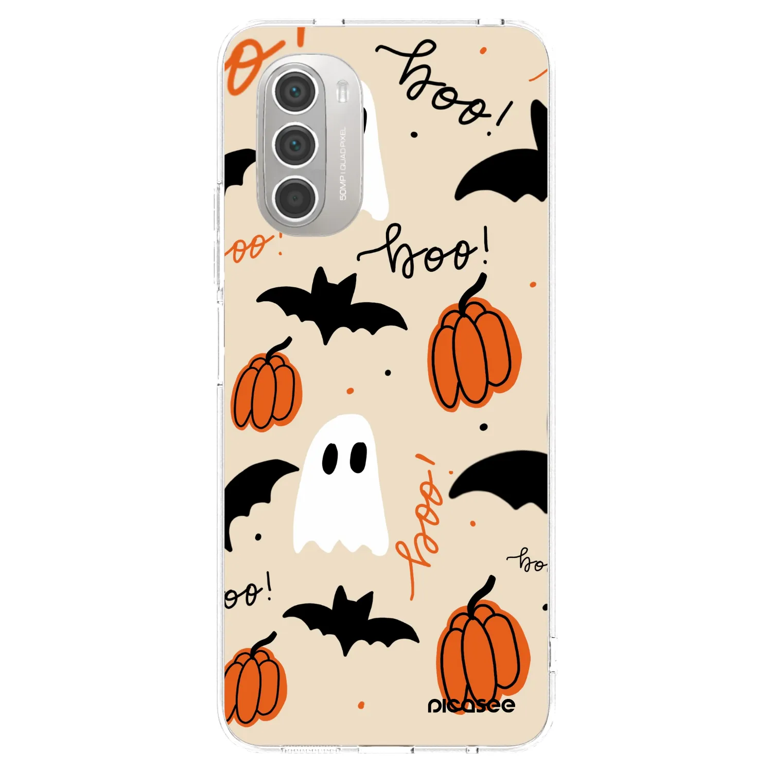 Picasee Motorola Moto G51 Hülle - Transparentes Silikon - Halloween 26