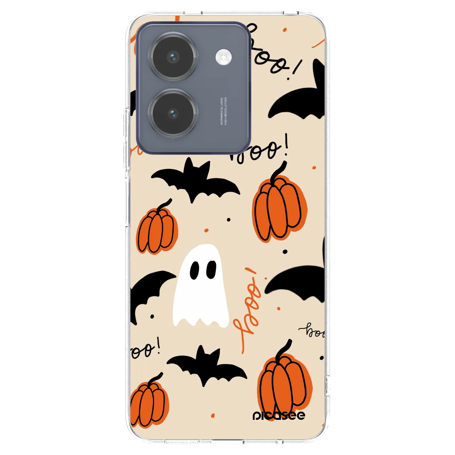 Picasee Vivo Y36 4G Hülle - Transparentes Silikon - Halloween 26