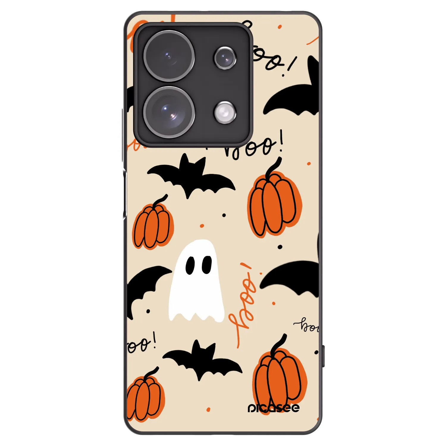 Picasee Xiaomi Redmi Note 13 Pro 4G Hülle - Schwarzes Silikon - Halloween 26