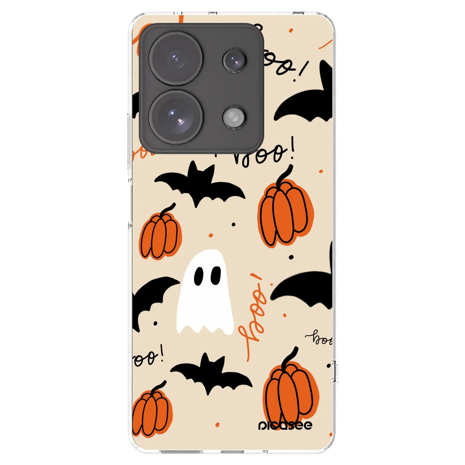 Picasee Xiaomi Redmi Note 13 Pro 4G Hülle - Transparentes Silikon - Halloween 26