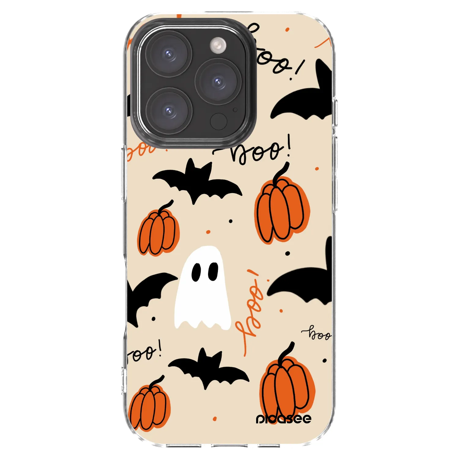 Picasee Apple iPhone 16 Pro Hülle - Transparentes Silikon - Halloween 26