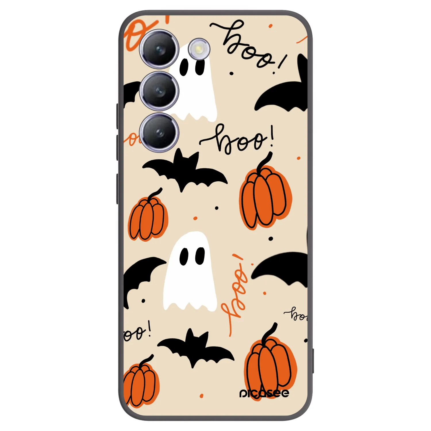 Picasee Vivo V40 SE 5G Hülle - Schwarzes Silikon - Halloween 26