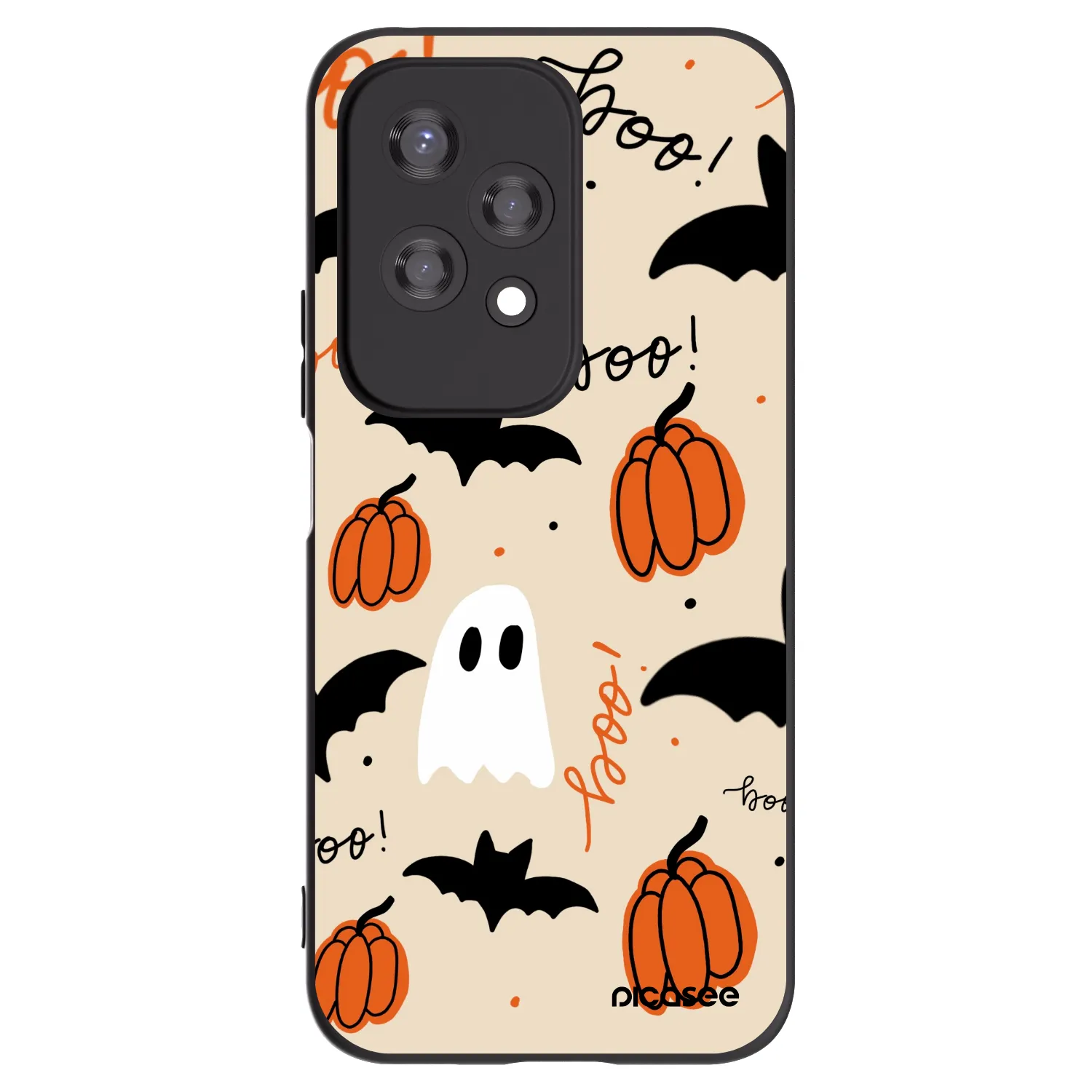Picasee Honor 200 Lite Hülle - Schwarzes Silikon - Halloween 26