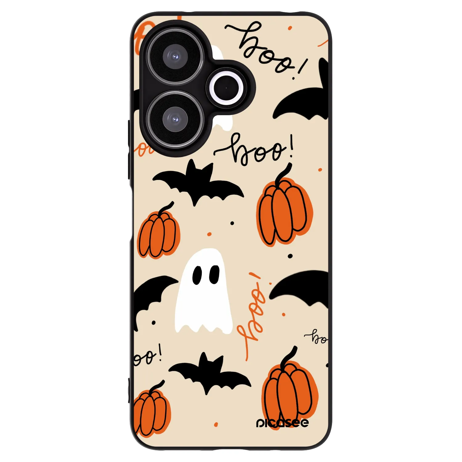 Picasee Xiaomi Redmi 13 4G Hülle - Schwarzes Silikon - Halloween 26