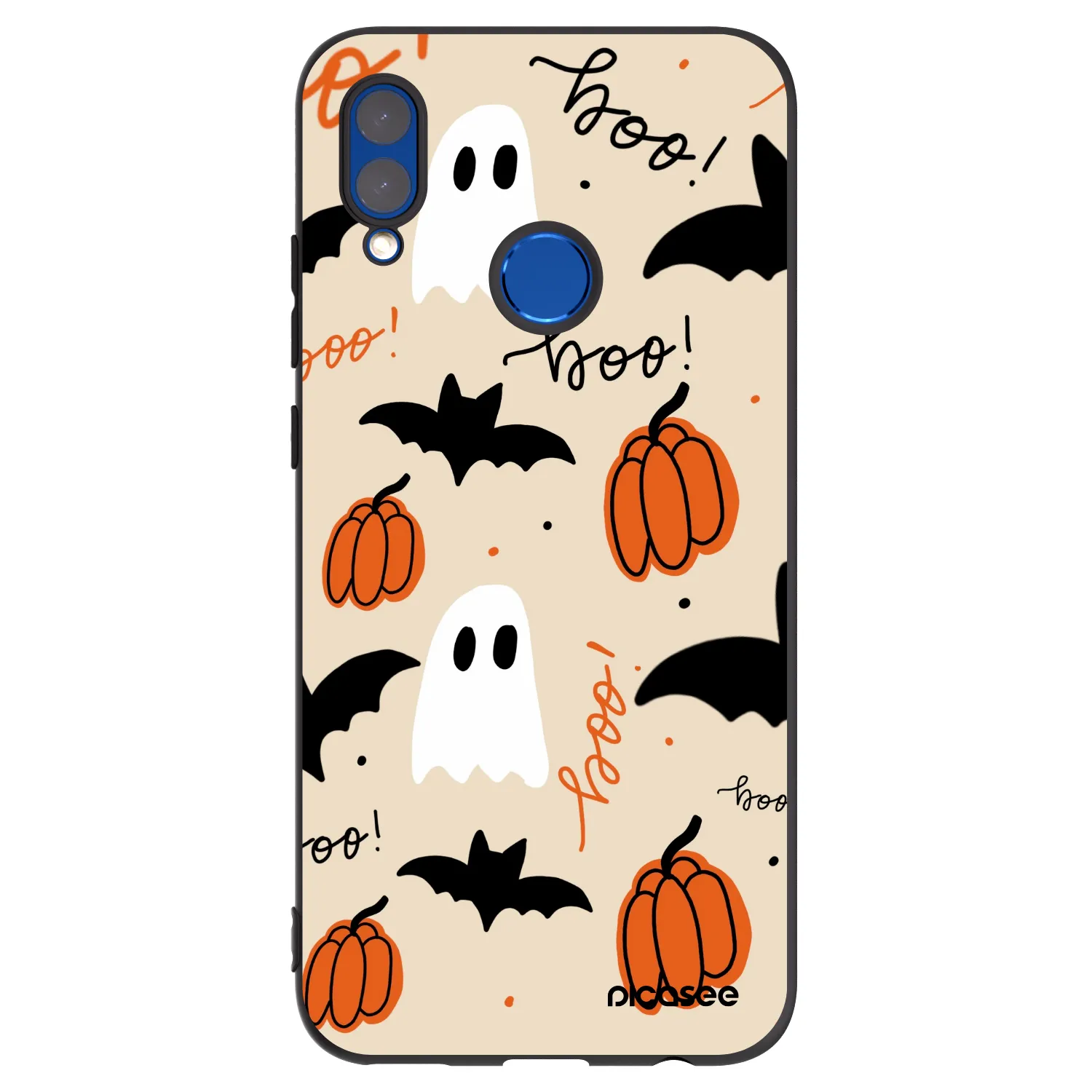 Picasee Huawei P Smart 2019 Hülle - Schwarzes Silikon - Halloween 26