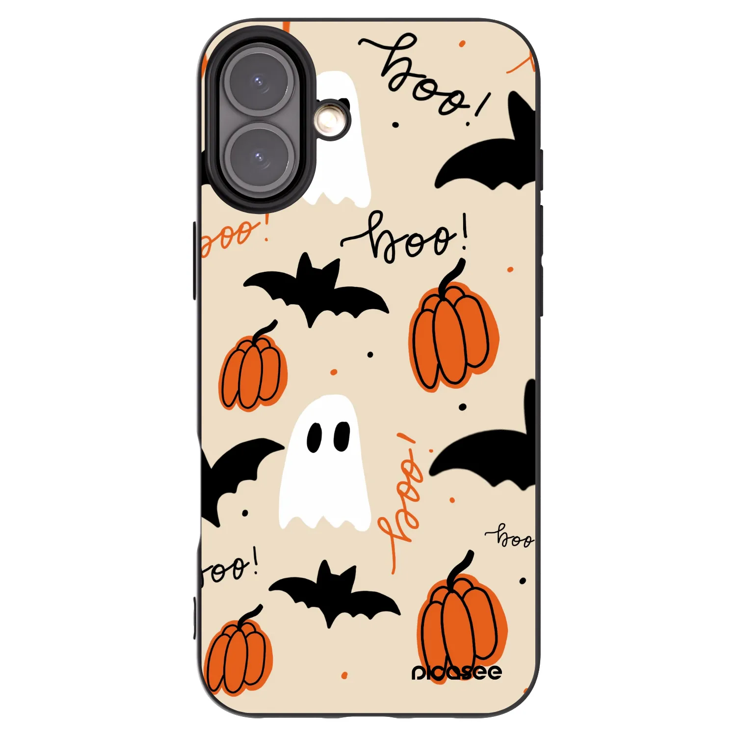 Picasee Apple iPhone 16 Plus Hülle - Schwarzes Silikon - Halloween 26