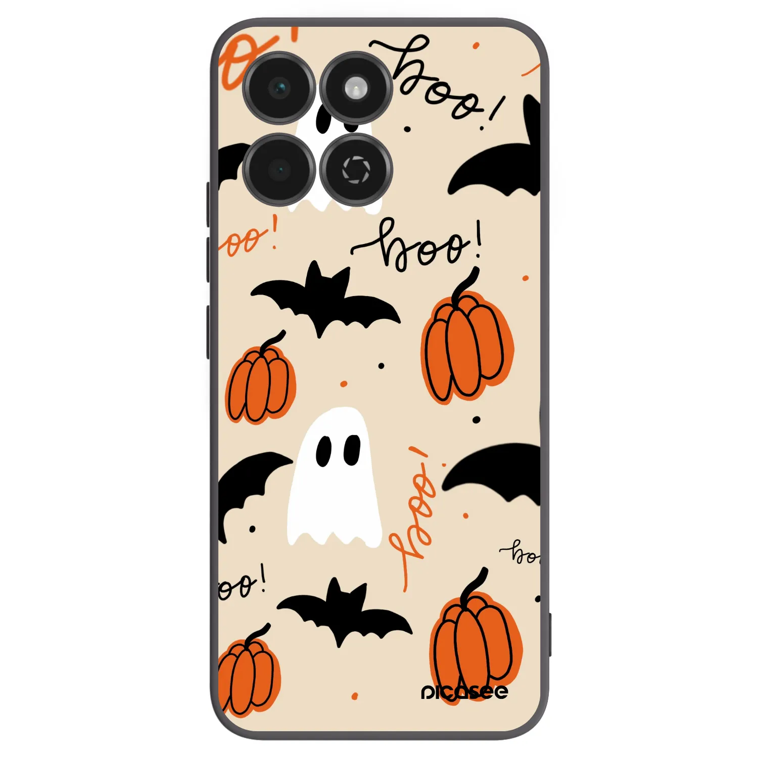 Picasee Honor 200 Smart 5G Hülle - Schwarzes Silikon - Halloween 26