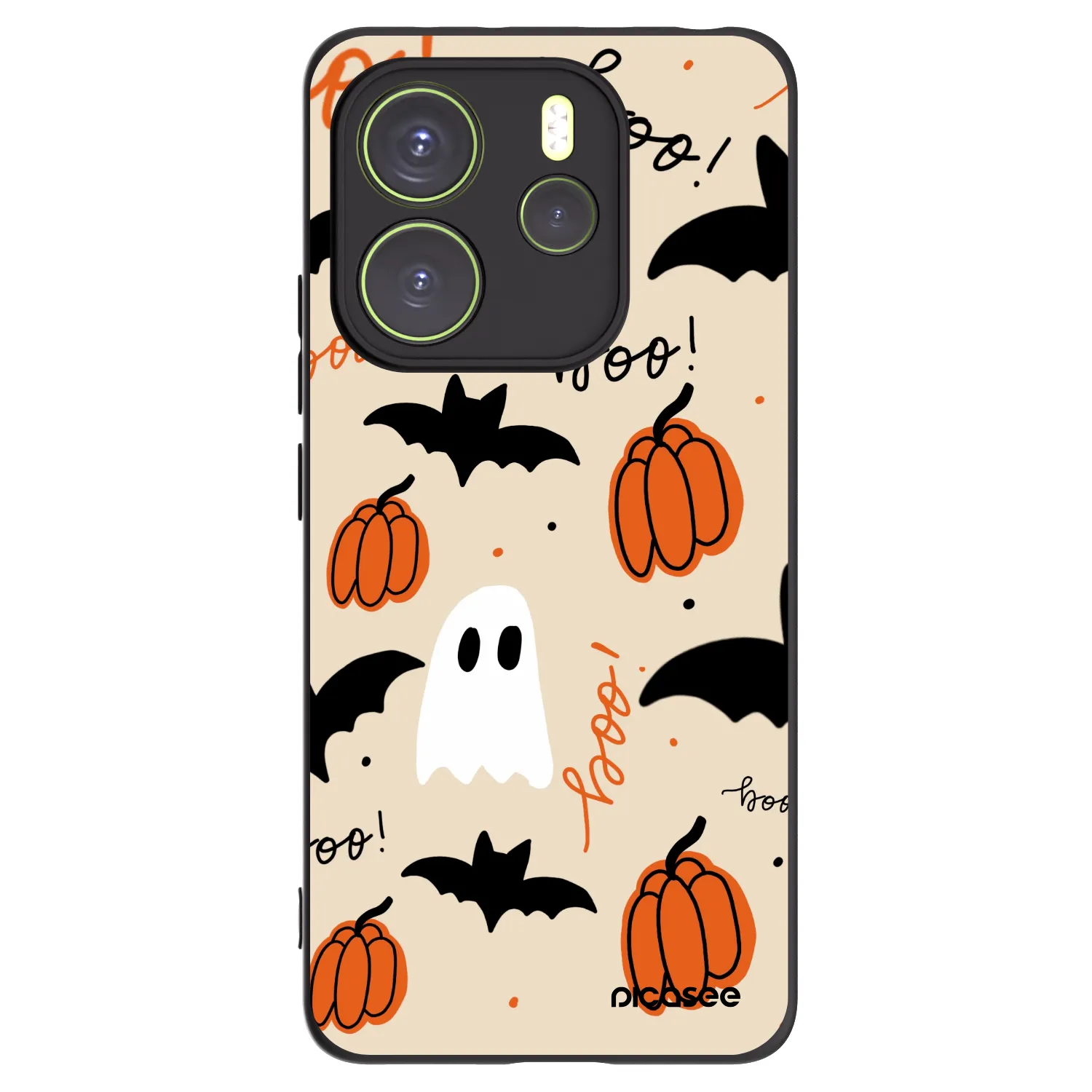 Picasee Xiaomi Redmi Note 14 4G Hülle - Schwarzes Silikon - Halloween 26