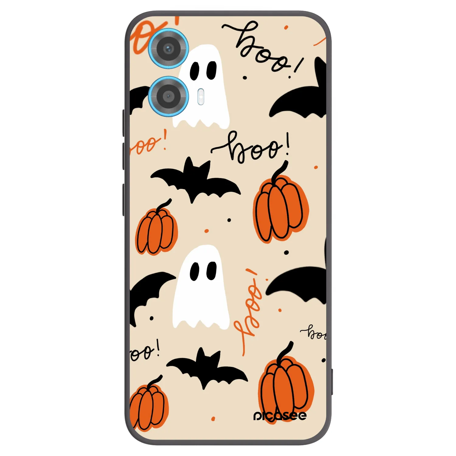 Picasee Motorola Moto G34 5G Hülle - Schwarzes Silikon - Halloween 26