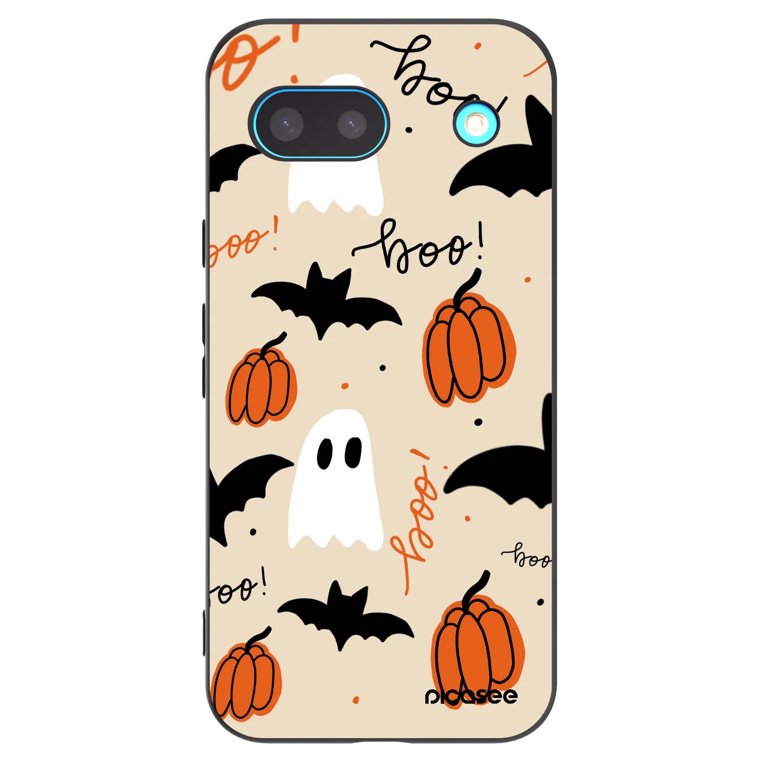 Picasee Google Pixel 8a Hülle - Schwarzes Silikon - Halloween 26