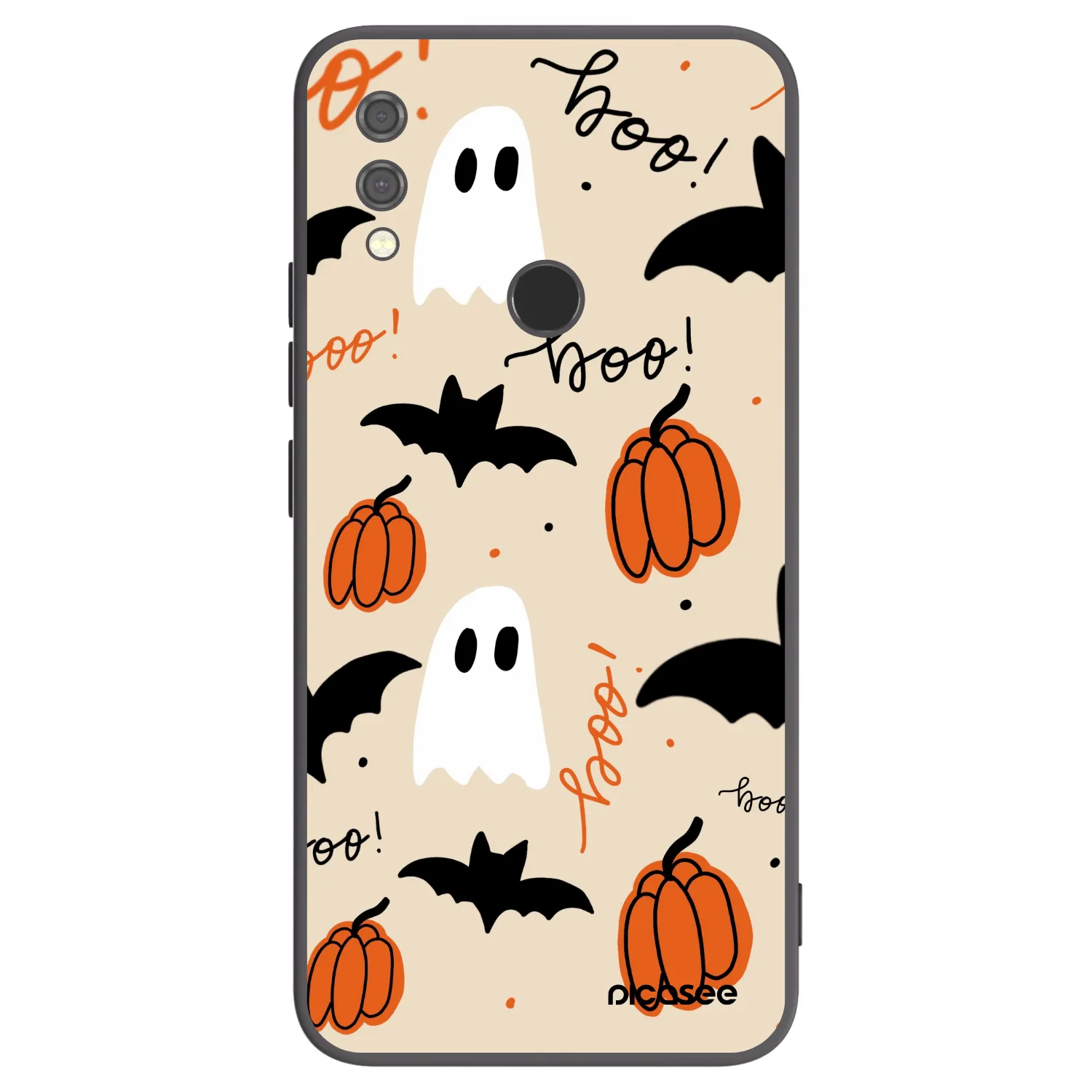 Picasee Xiaomi Redmi Note 7 Hülle - Schwarzes Silikon - Halloween 26