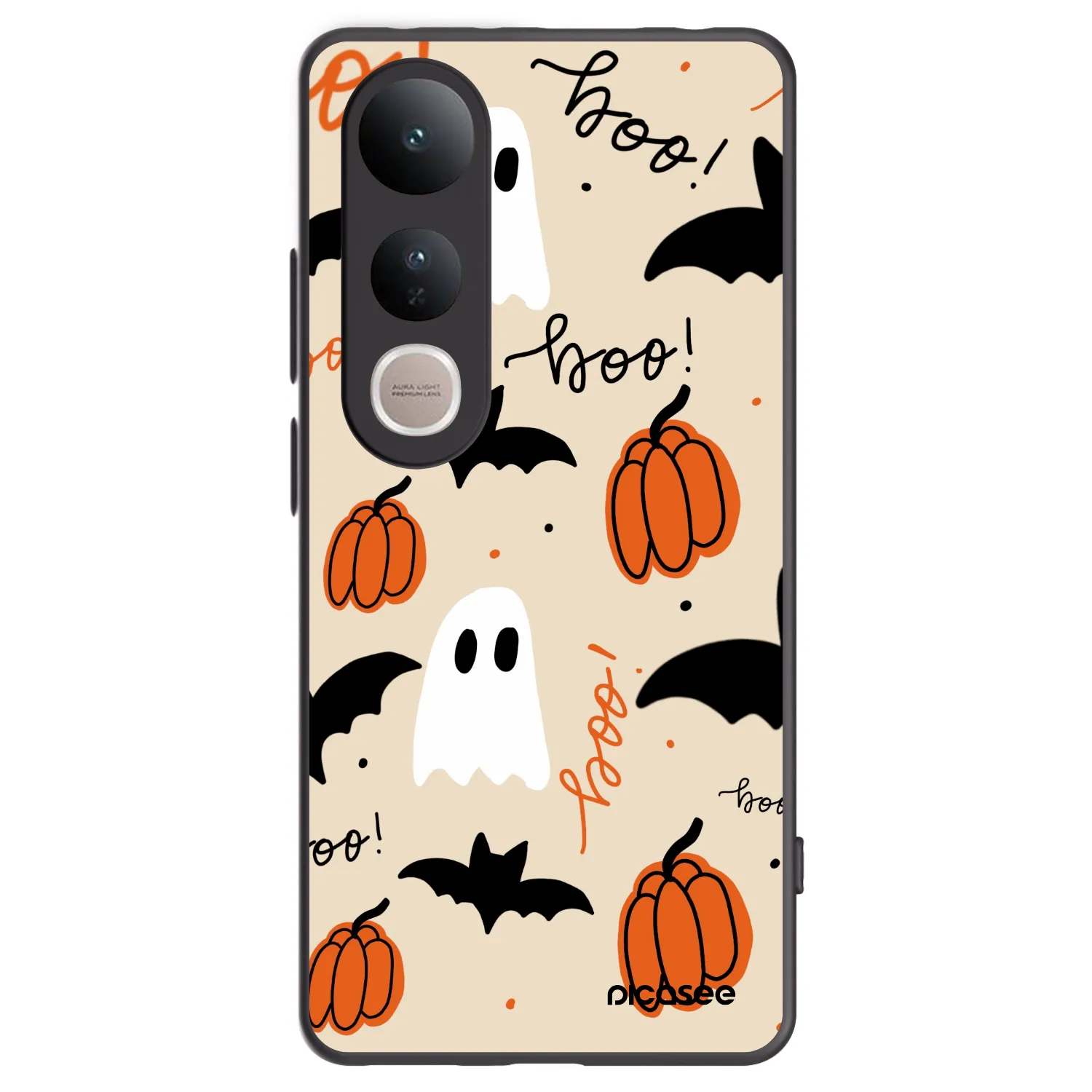 Picasee Vivo V50 Lite 5G Hülle - Schwarzes Silikon - Halloween 26