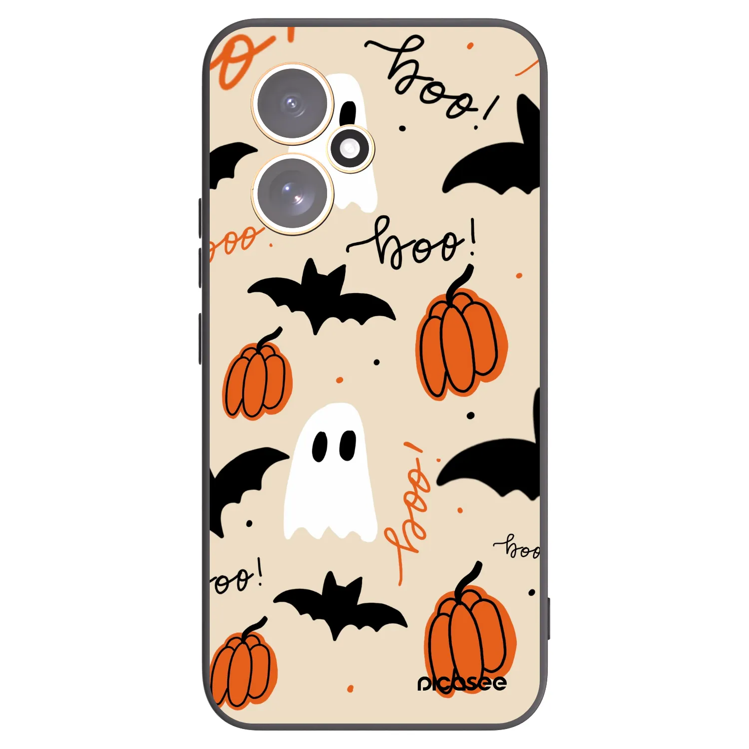 Picasee Honor 400 5G Hülle - Schwarzes Silikon - Halloween 26