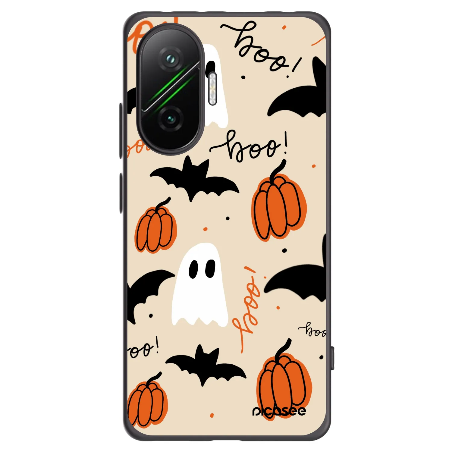 Picasee Xiaomi Poco F7 5G Hülle - Schwarzes Silikon - Halloween 26