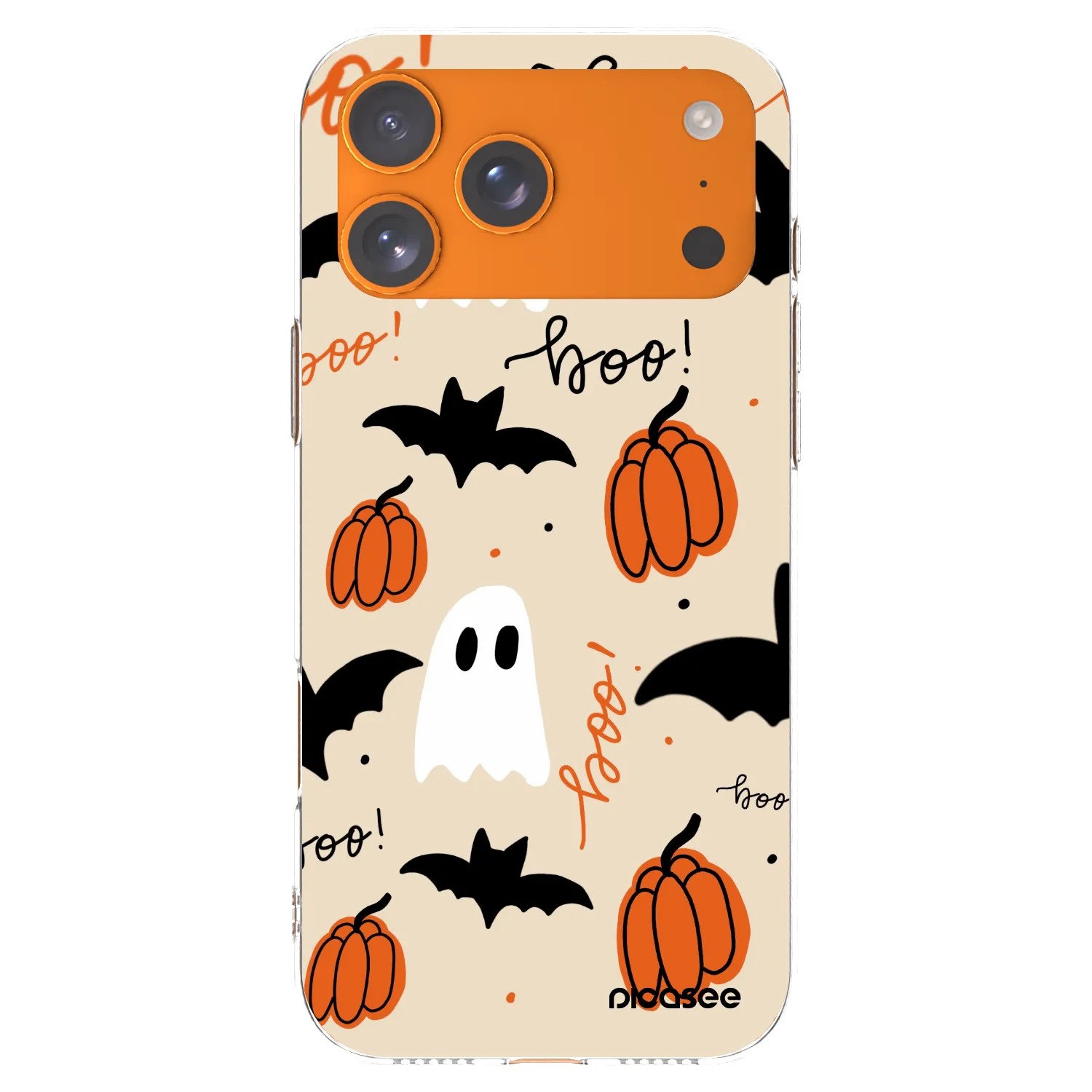Picasee Apple iPhone 17 Pro Max Hülle - Transparentes Silikon - Halloween 26