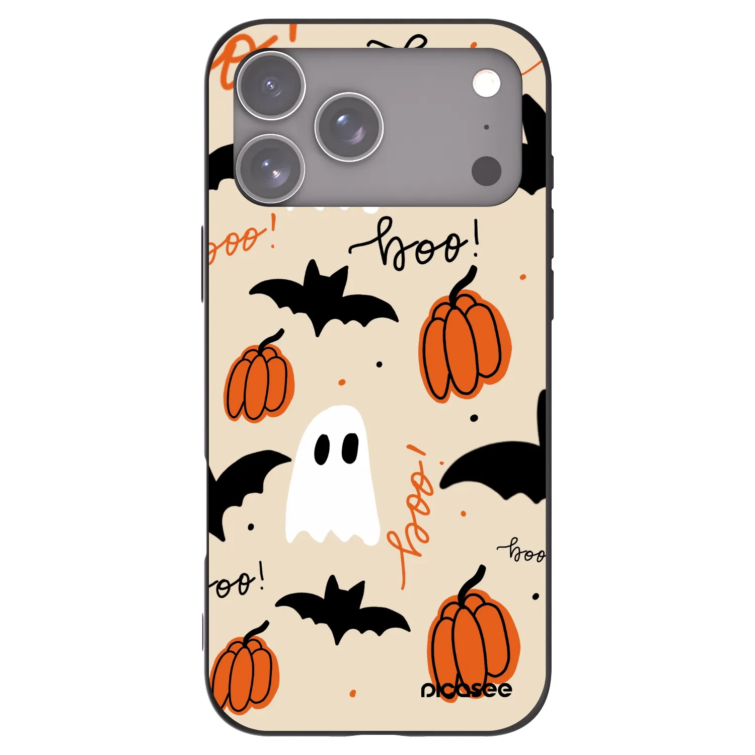 Picasee Apple iPhone 17 Pro Max Hülle - Schwarzes Silikon - Halloween 26
