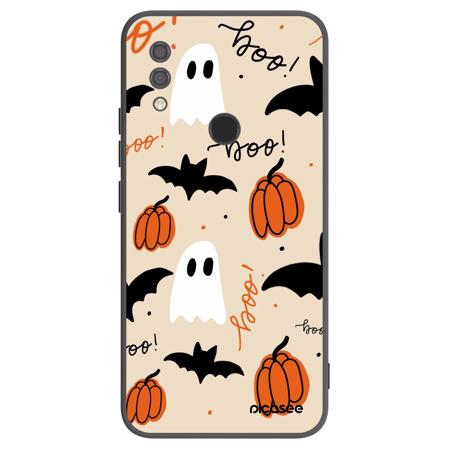 Picasee Xiaomi Redmi 7 Hülle - Schwarzes Silikon - Halloween 26