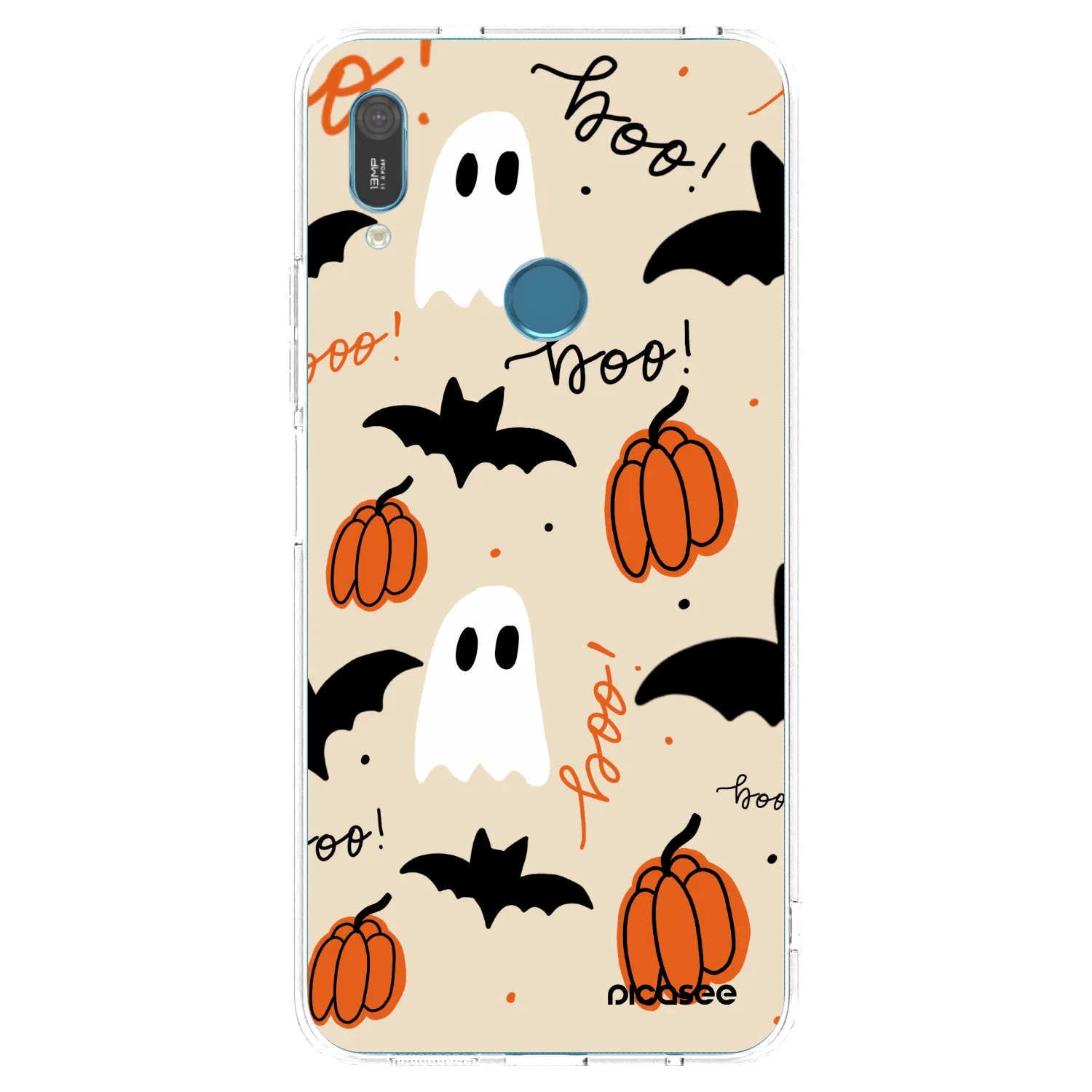 Picasee Huawei Y6 2019 Hülle - Transparentes Silikon - Halloween 26