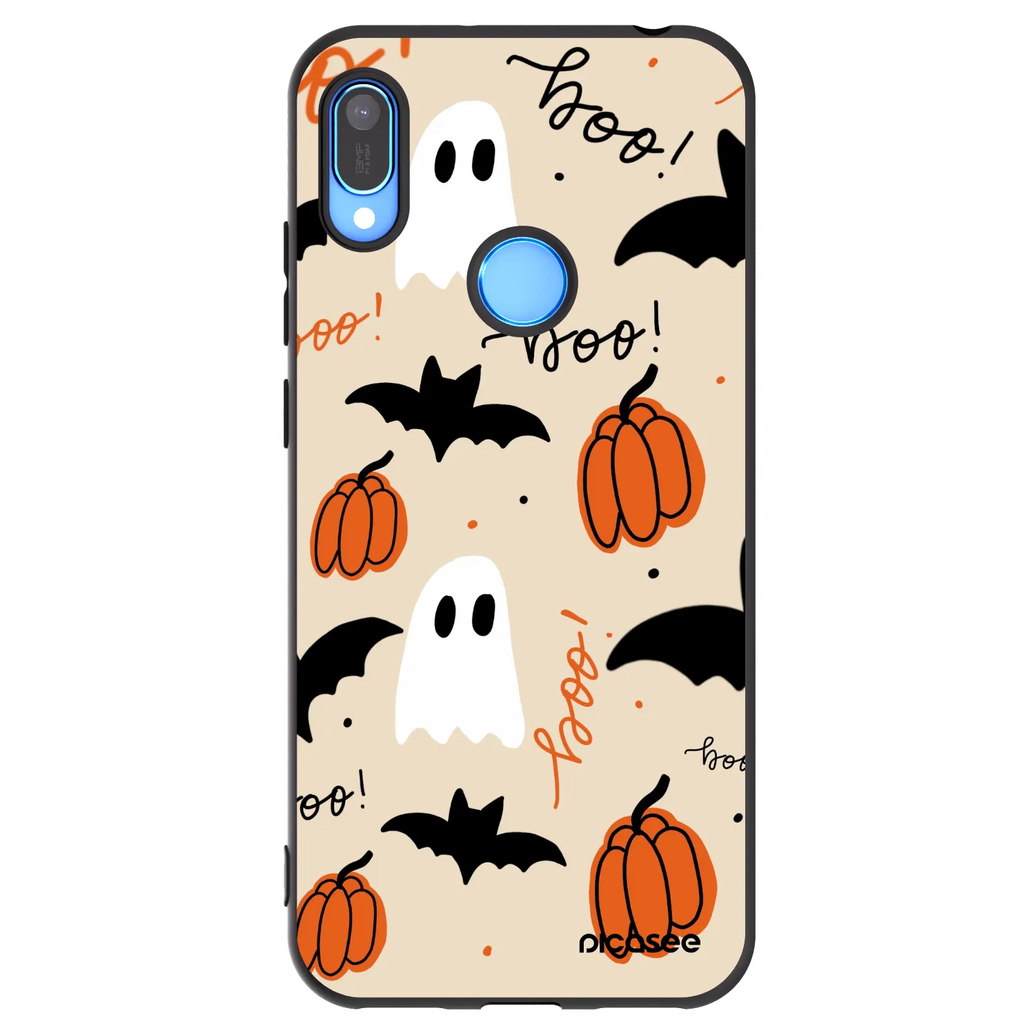Picasee Huawei Y6 2019 Hülle - Schwarzes Silikon - Halloween 26