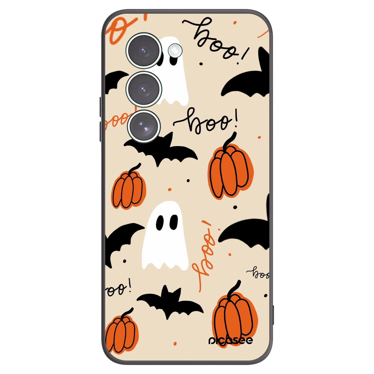 Picasee Xiaomi Redmi 15 5G Hülle - Schwarzes Silikon - Halloween 26