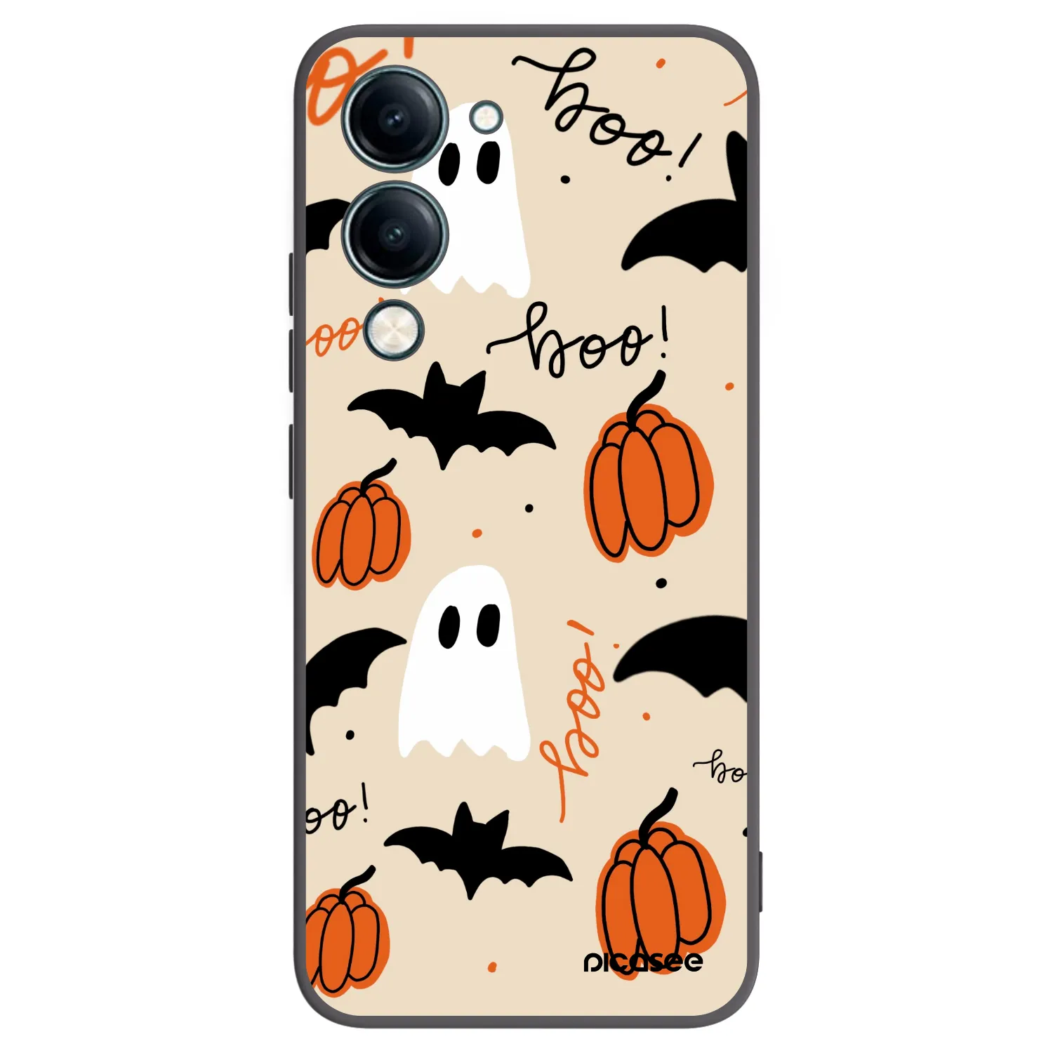 Picasee Vivo Y29s 5G Hülle - Schwarzes Silikon - Halloween 26