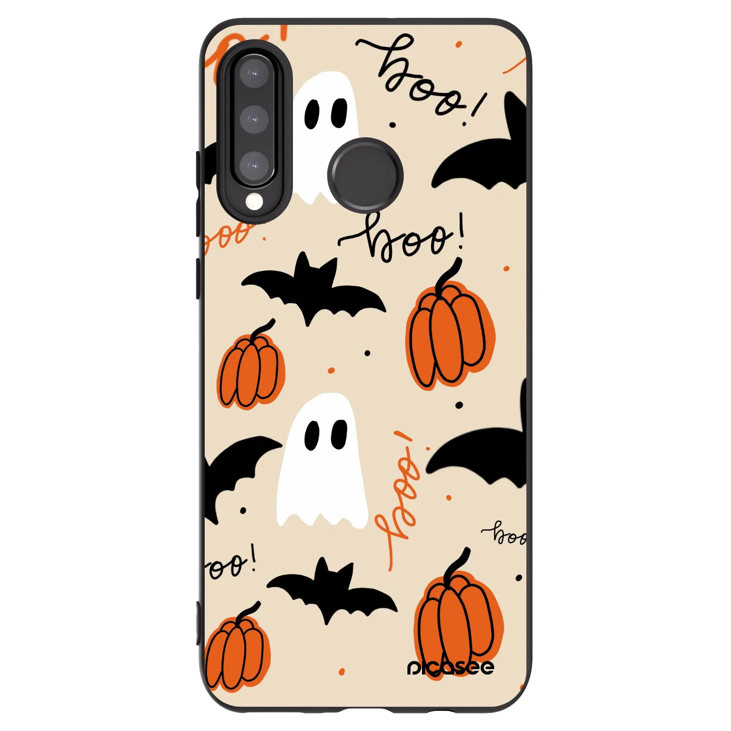 Picasee Huawei P30 Lite Hülle - Schwarzes Silikon - Halloween 26
