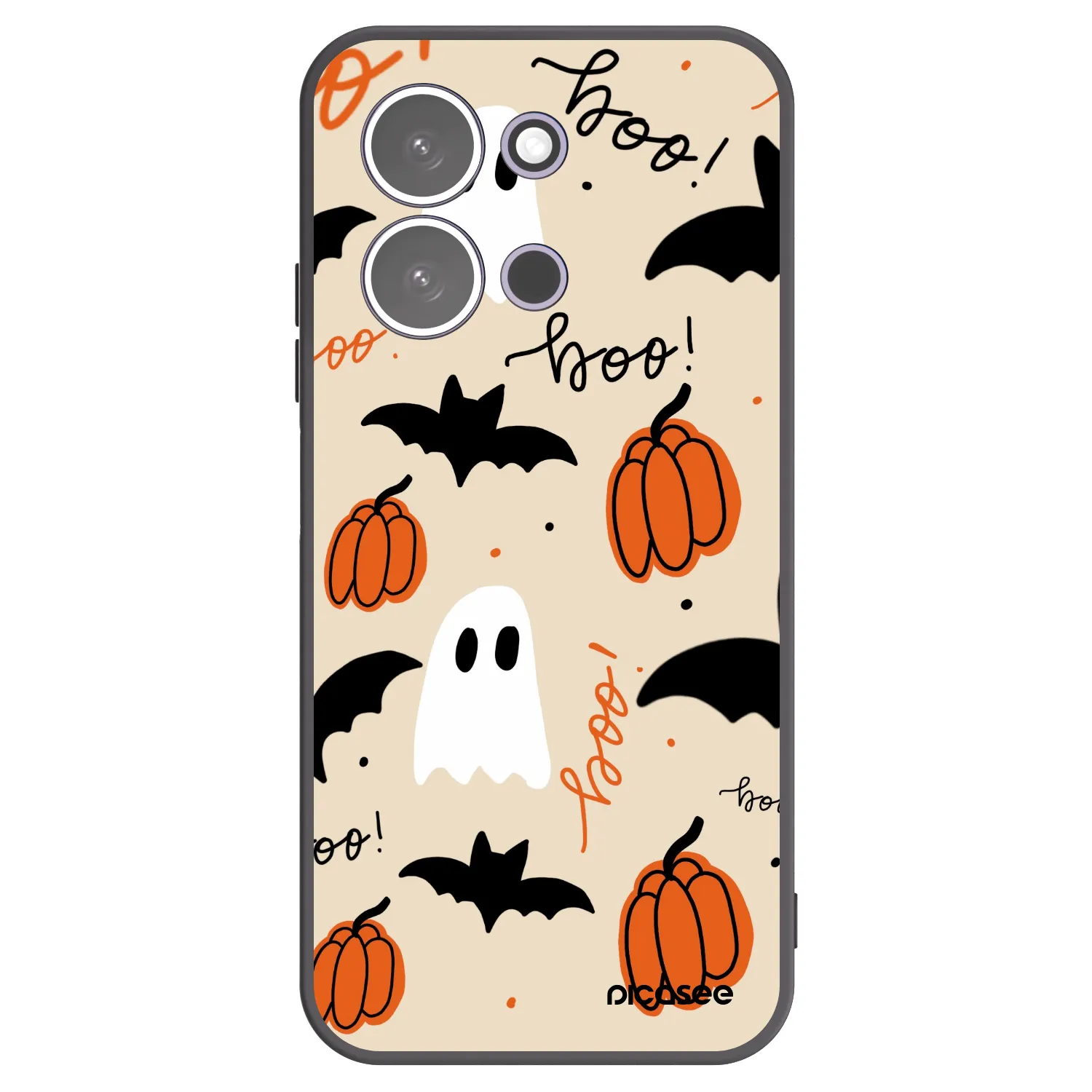 Picasee Xiaomi Redmi 15C 5G Hülle - Schwarzes Silikon - Halloween 26