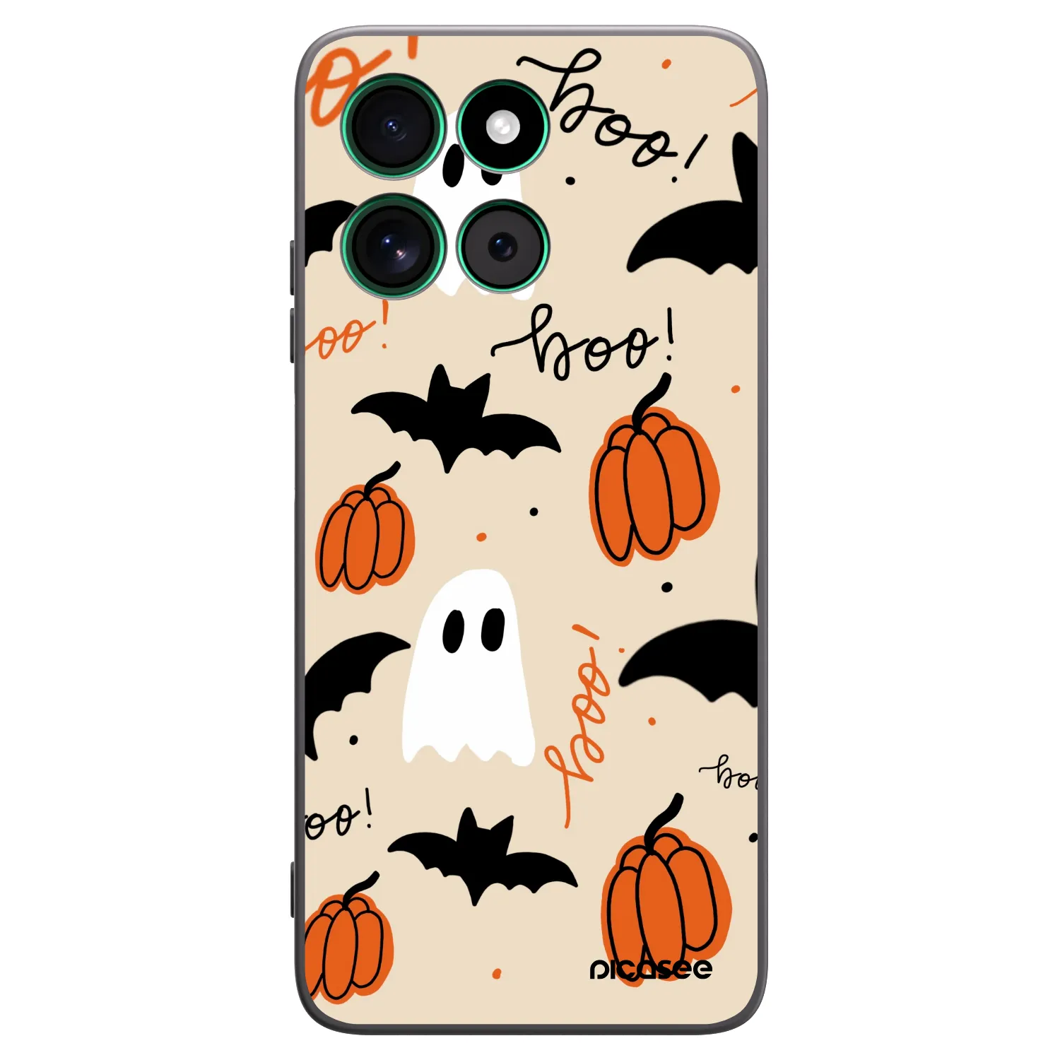 Picasee Motorola Moto G57 Power Hülle - Schwarzes Silikon - Halloween 26