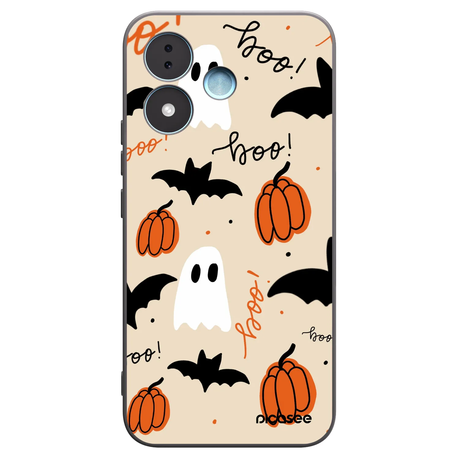 Picasee Xiaomi Redmi Note 17 5G Hülle - Schwarzes Silikon - Halloween 26