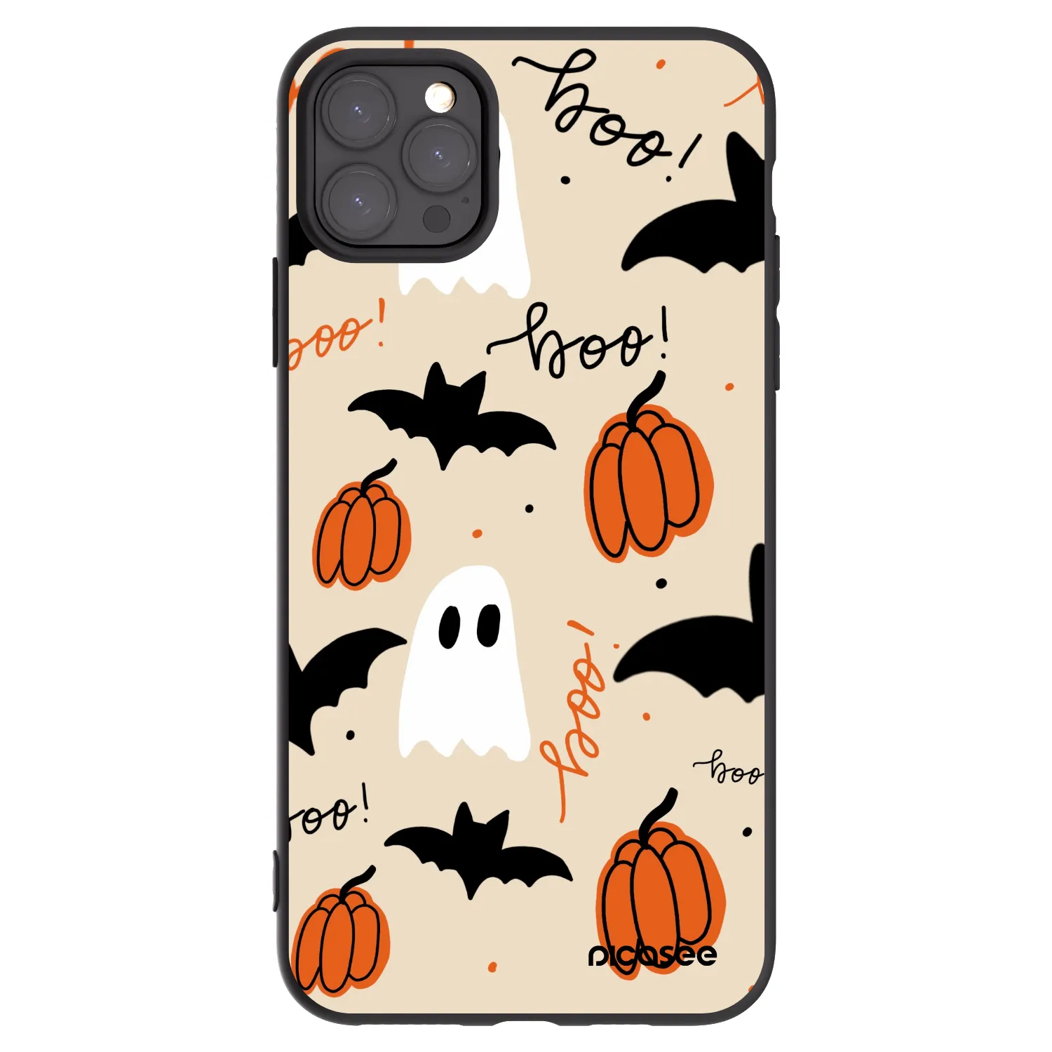 Picasee Apple iPhone 11 Pro Max Hülle - Schwarzes Silikon - Halloween 26