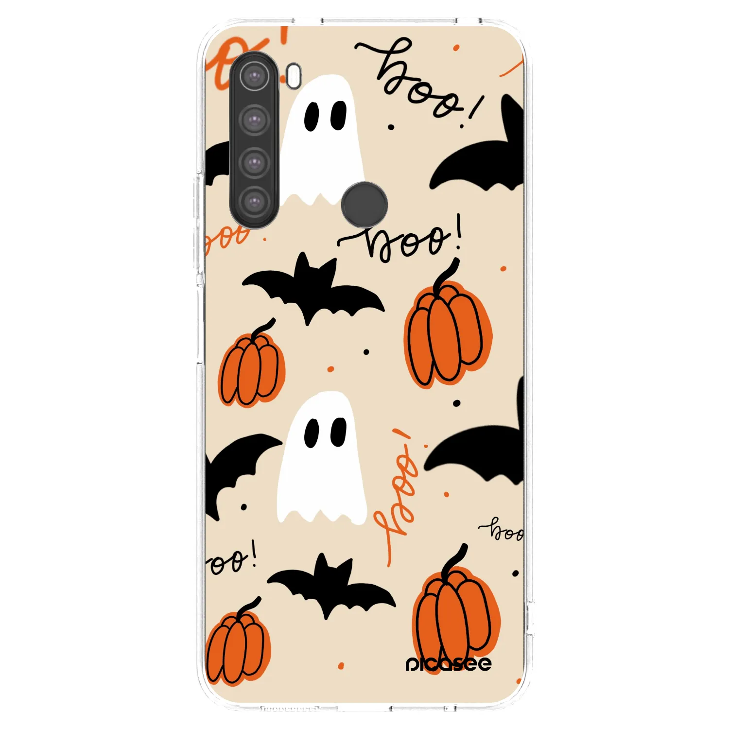 Picasee Xiaomi Redmi Note 8 Hülle - Transparentes Silikon - Halloween 26