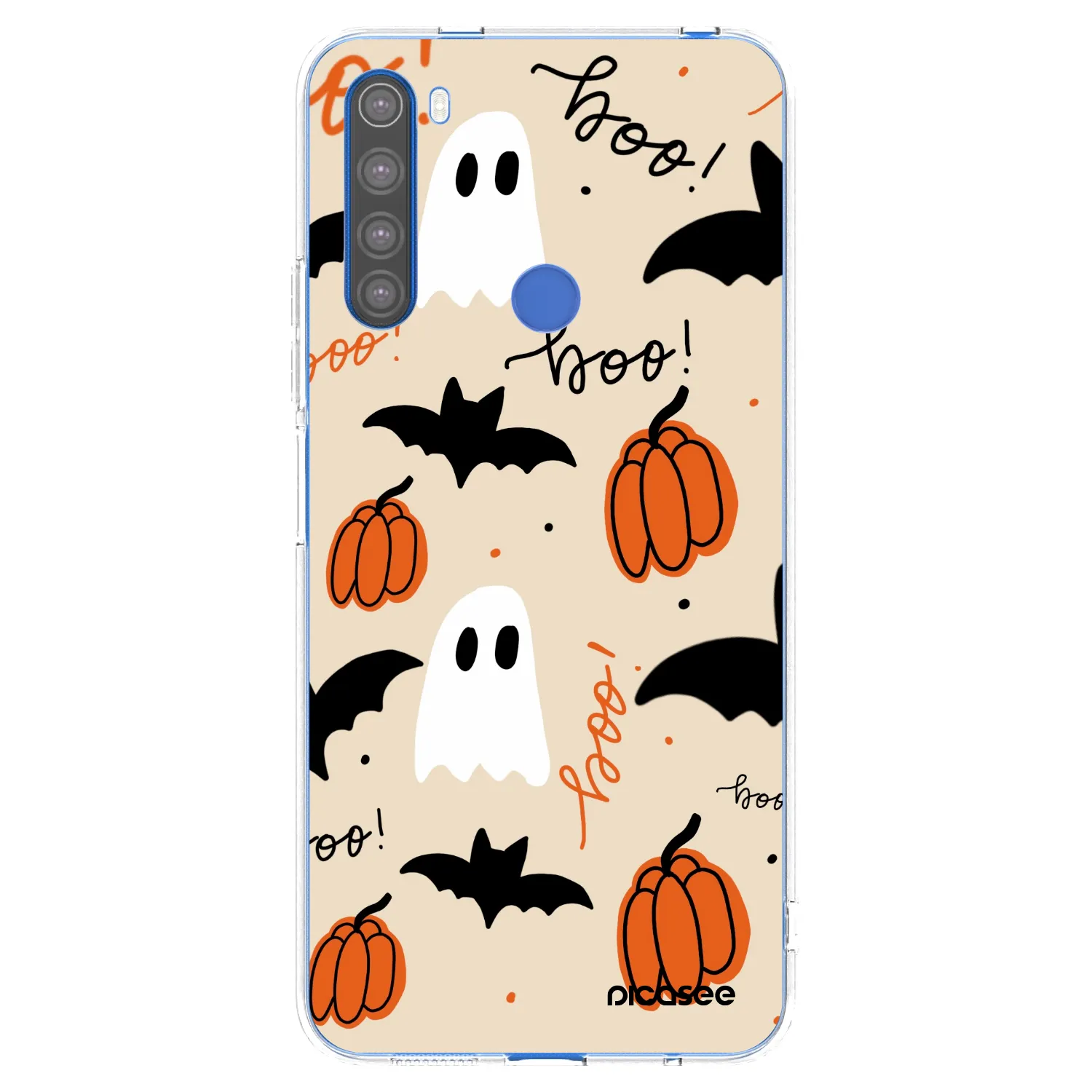 Picasee Xiaomi Redmi Note 8T Hülle - Transparentes Silikon - Halloween 26