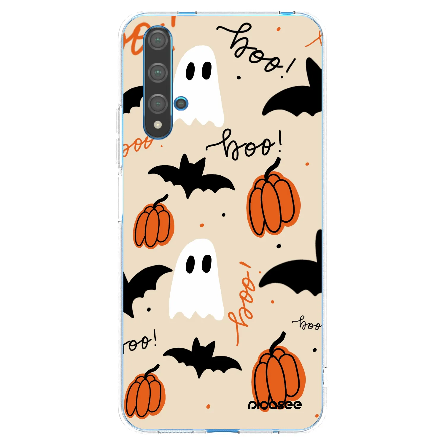 Picasee Huawei Nova 5T Hülle - Transparentes Silikon - Halloween 26