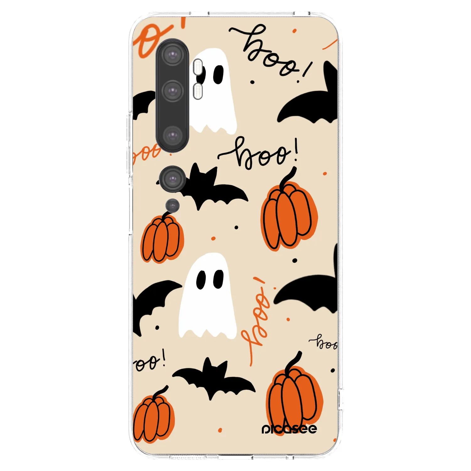 Picasee Xiaomi Mi Note 10 (Pro) Hülle - Transparentes Silikon - Halloween 26