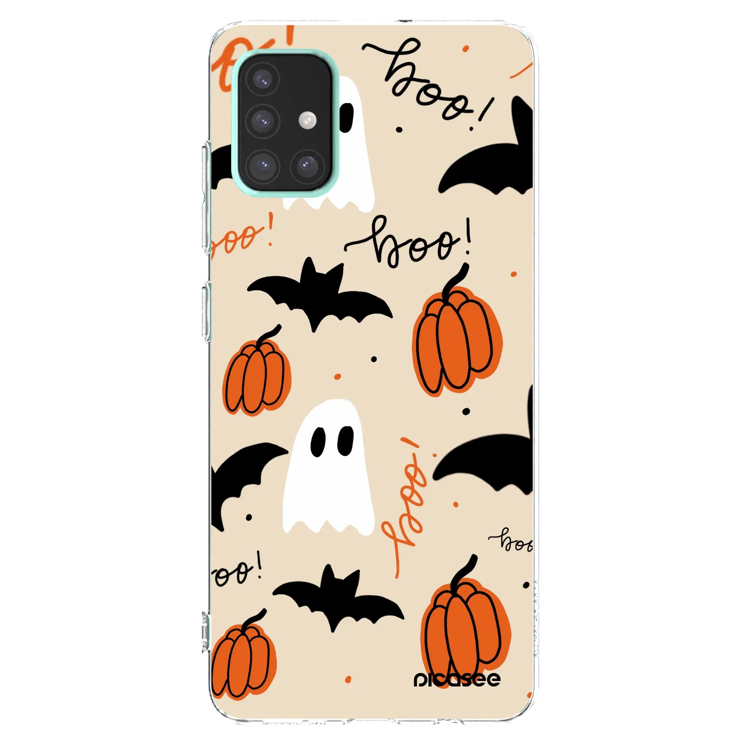 Picasee Samsung Galaxy A51 A515F Hülle - Transparentes Silikon - Halloween 26