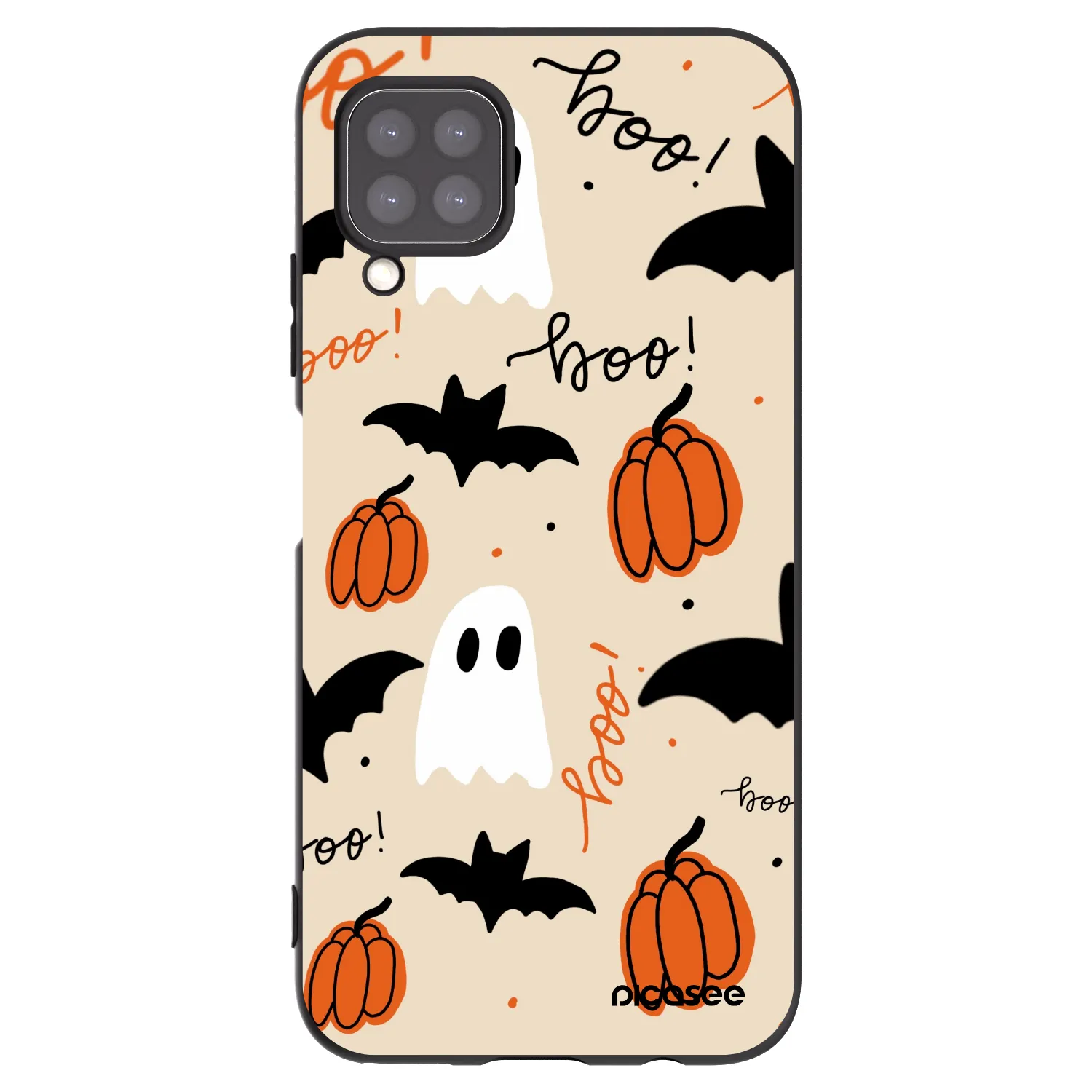 Picasee Huawei P40 Lite Hülle - Schwarzes Silikon - Halloween 26
