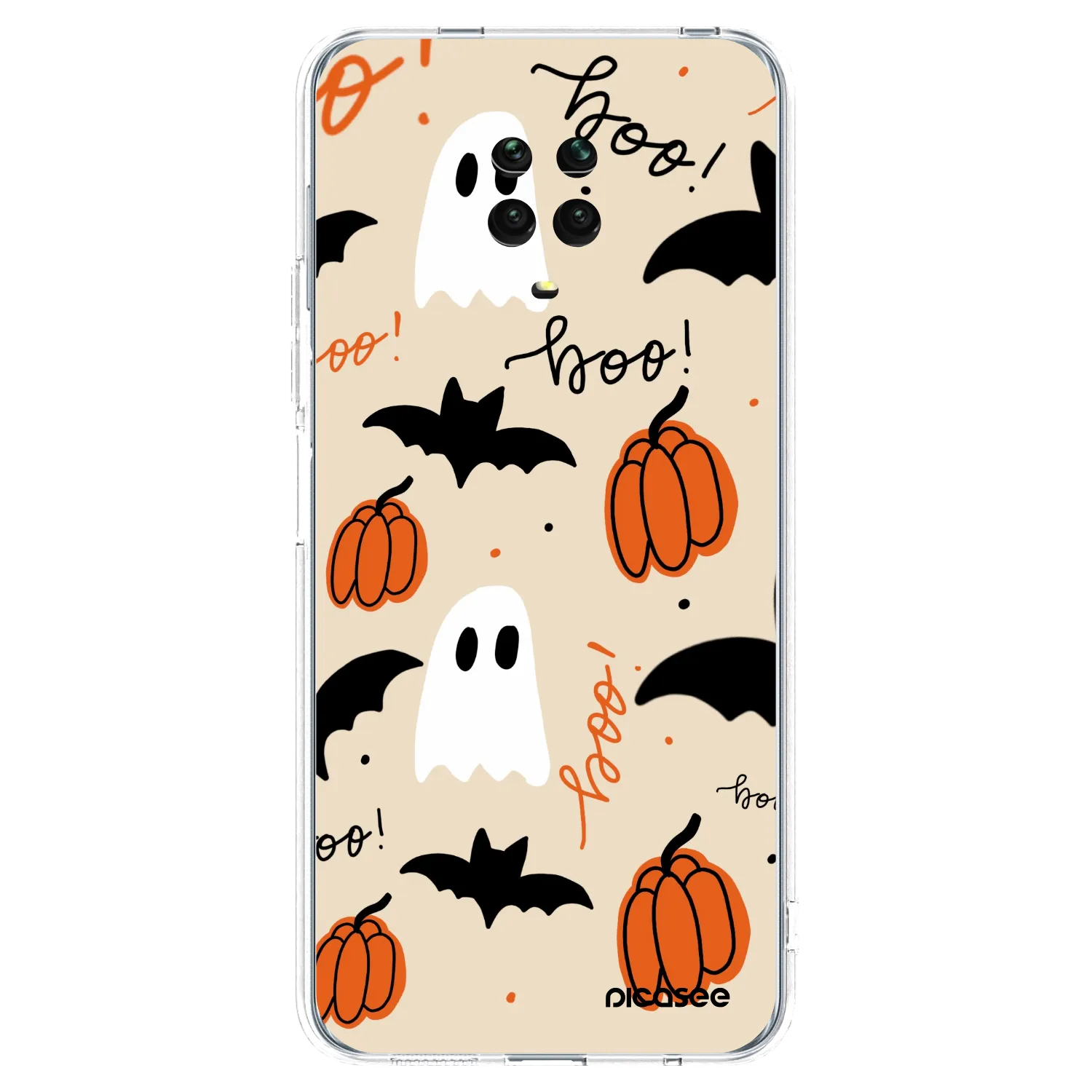 Picasee Xiaomi Redmi Note 9 Pro Hülle - Transparentes Silikon - Halloween 26