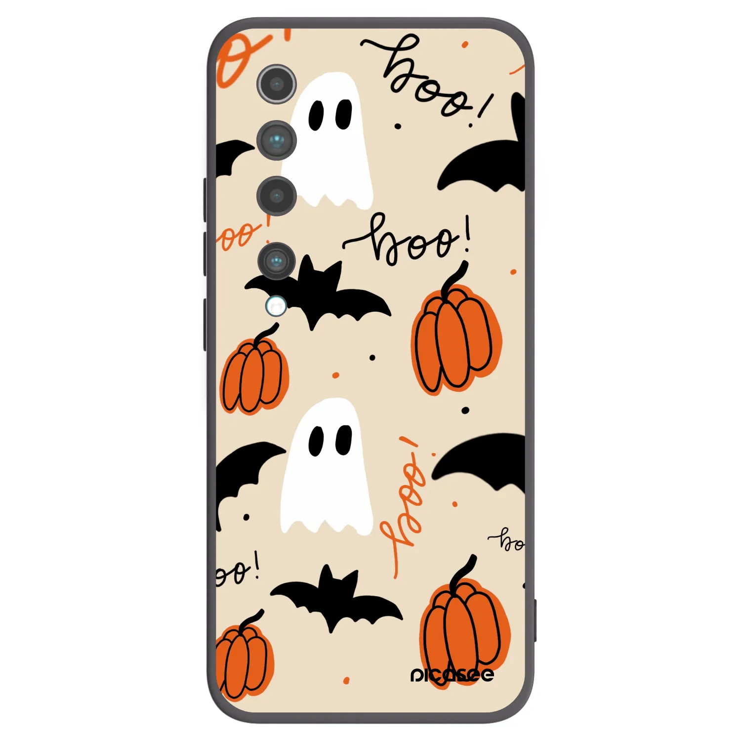 Picasee Xiaomi Mi 10 Hülle - Schwarzes Silikon - Halloween 26