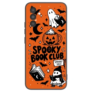 Picasee Samsung Galaxy A04s A047F Hülle - Schwarzes Silikon - Spooky book club