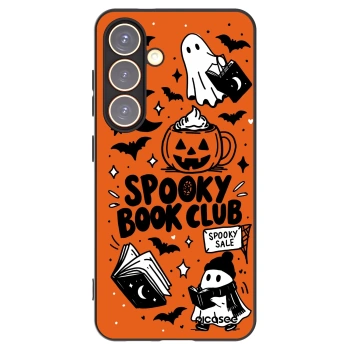 Picasee Samsung Galaxy S24 S921B 5G Hülle - Schwarzes Silikon - Spooky book club